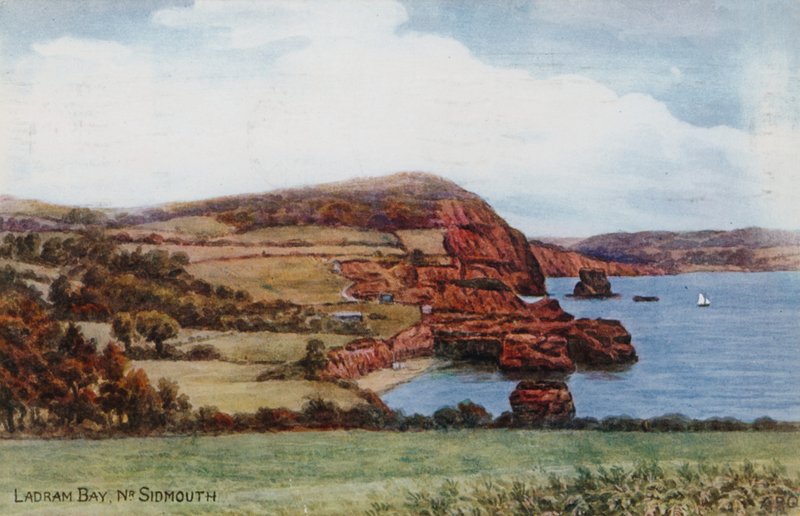 Ladram Bay, vicino a Sidmouth da Alfred Robert Quinton