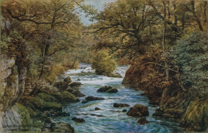Llandrindod Wells, sul fiume Ithon da Alfred Robert Quinton