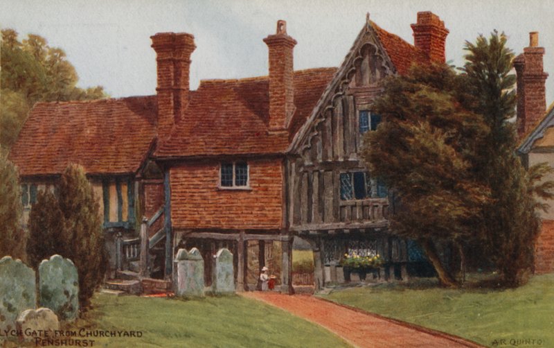 Lych Gate dal cimitero, Penshurst da Alfred Robert Quinton