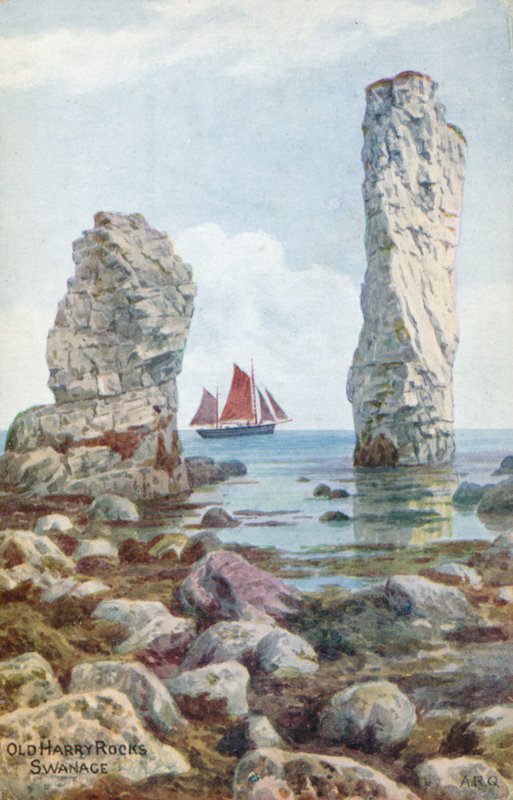 Old Harry Rocks, Swanage da Alfred Robert Quinton