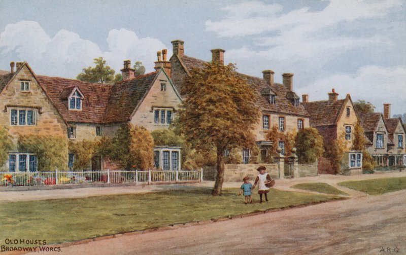 Vecchie case, Broadway, Worcs da Alfred Robert Quinton