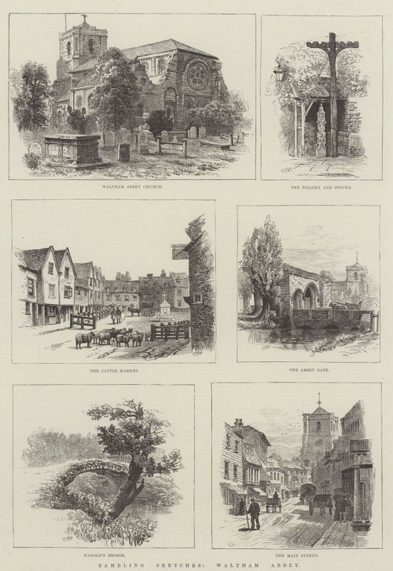 Schizzi erranti, Waltham Abbey da Alfred Robert Quinton