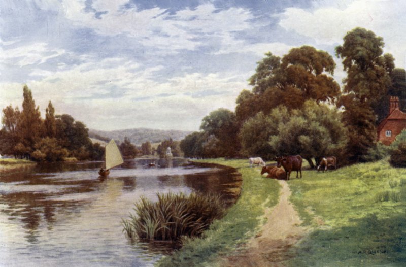 Isola del Tempio, vicino a Henley da Alfred Robert Quinton