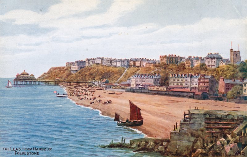 The Leas dal porto, Folkestone da Alfred Robert Quinton