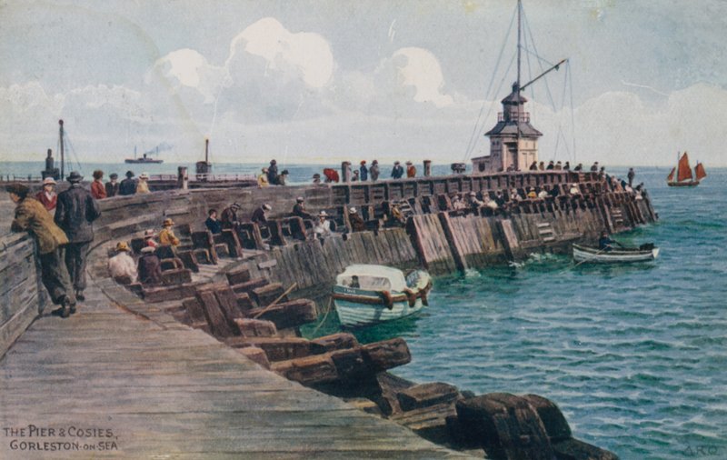 Il molo e le cabine, Gorleston-on-Sea da Alfred Robert Quinton