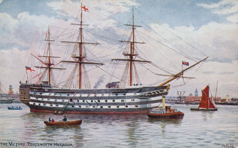 La Vittoria, Porto di Portsmouth da Alfred Robert Quinton