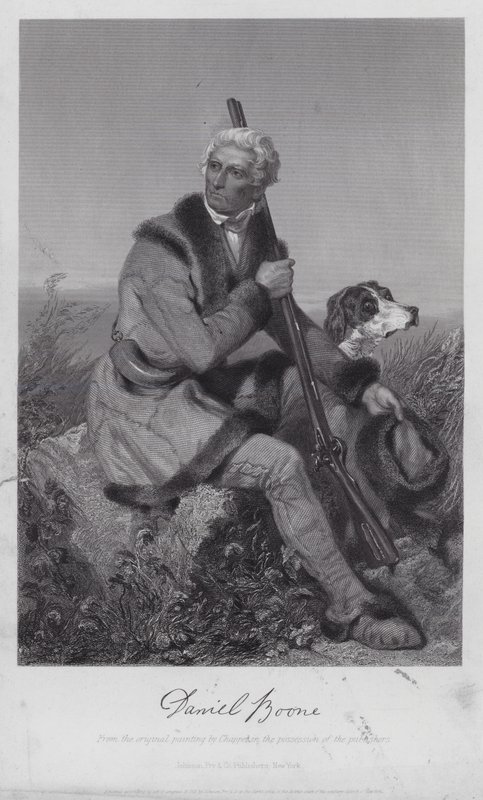 Daniel Boone (incisione) da Alonzo (after) Chappel