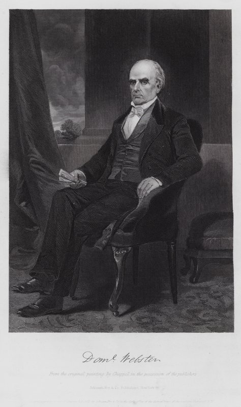 Daniel Webster (incisione) da Alonzo (after) Chappel