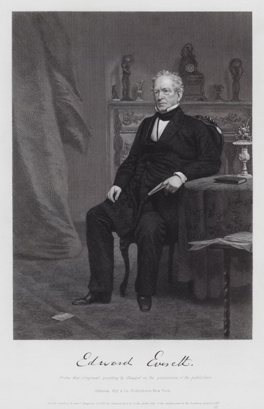 Edward Everett (incisione) da Alonzo (after) Chappel