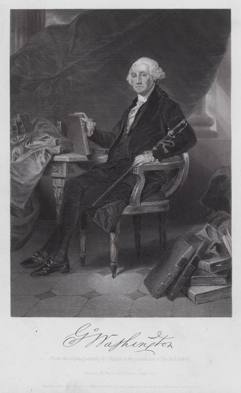 George Washington (incisione) da Alonzo (after) Chappel