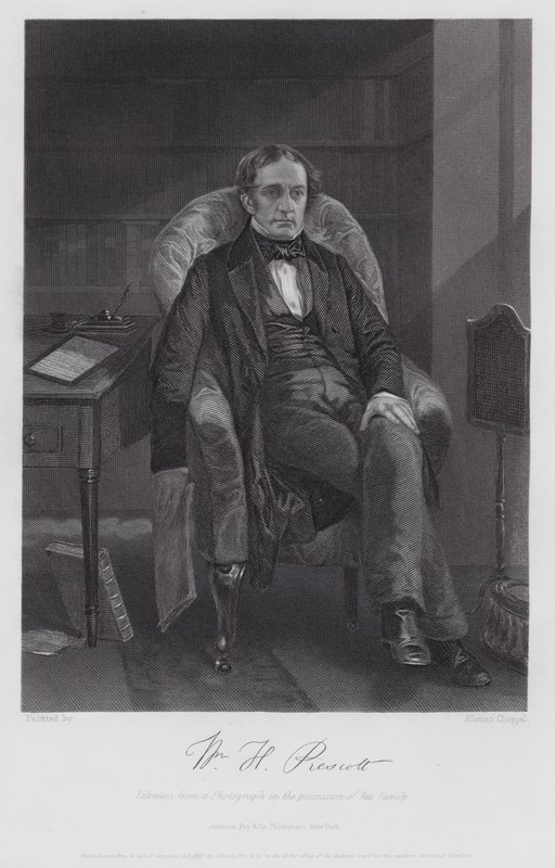 William Hickling Prescott da Alonzo (after) Chappel