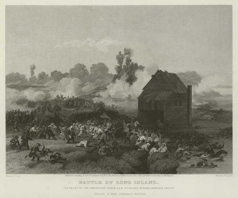 Battaglia di Long Island, 1776 da Alonzo Chappel