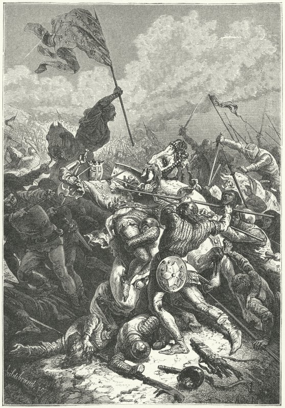 Battaglia di Bouvines da Alphonse Marie de (after) Neuville