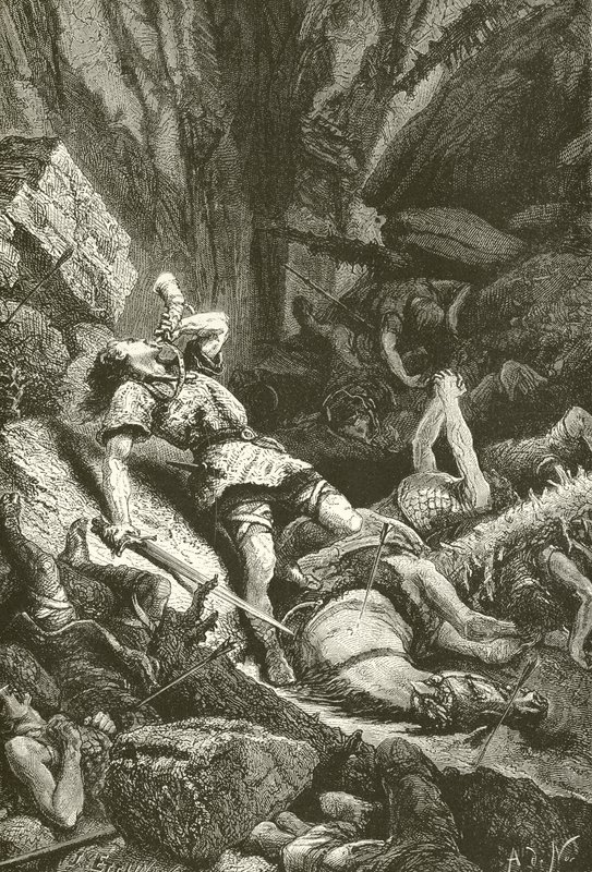 Rolando a Roncisvalle da Alphonse Marie de Neuville