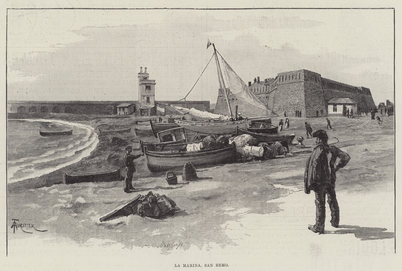 La Marina, San Remo da Amedee Forestier
