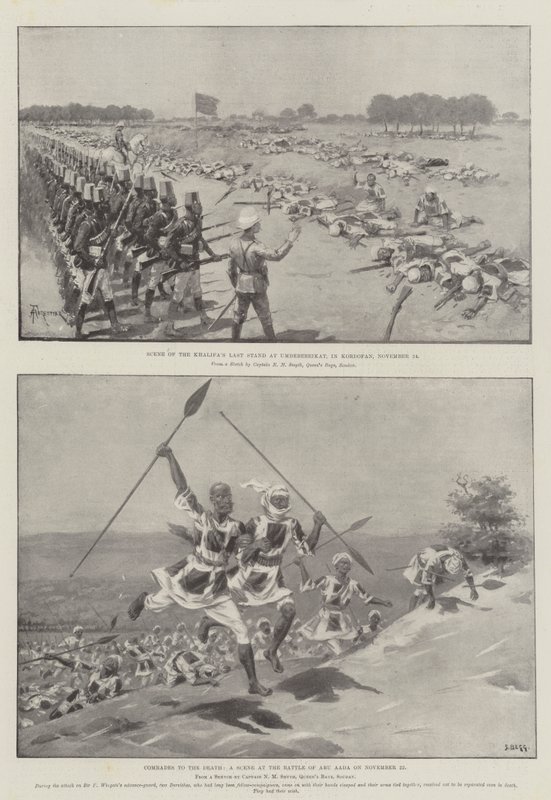 Scene della guerra in Sudan da Amedee Forestier