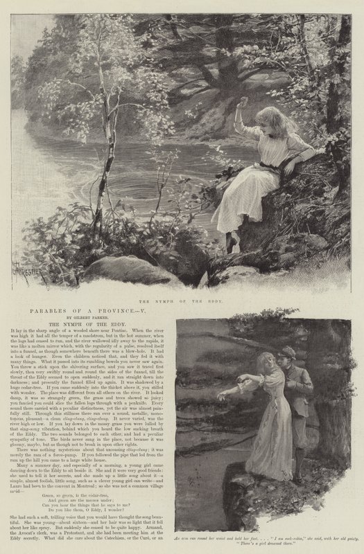 La ninfa del vortice, di Gilbert Parker da Amedee Forestier