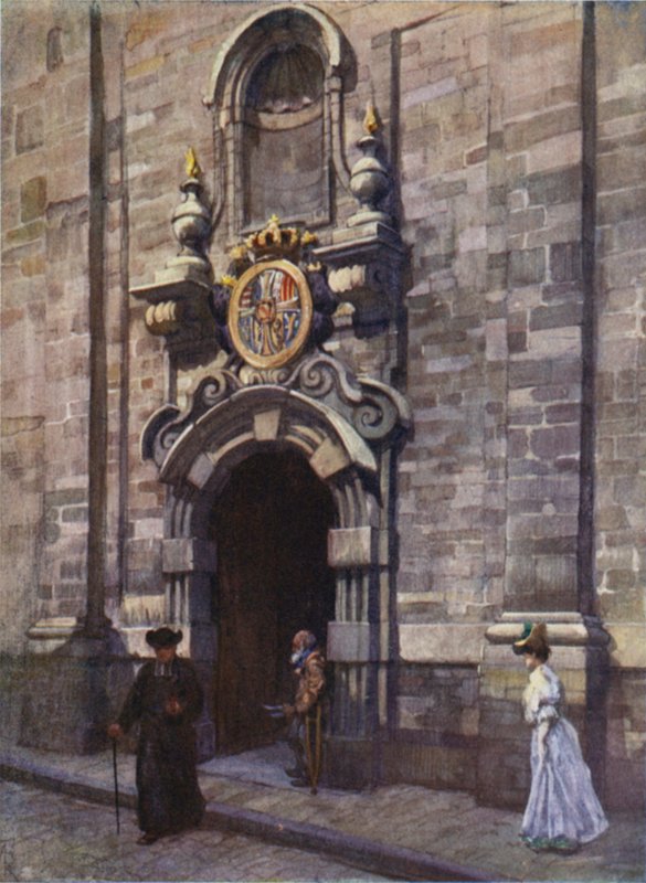 Ingresso alla vecchia chiesa dei Carmelitani, Bruxelles da after Amedee Forestier