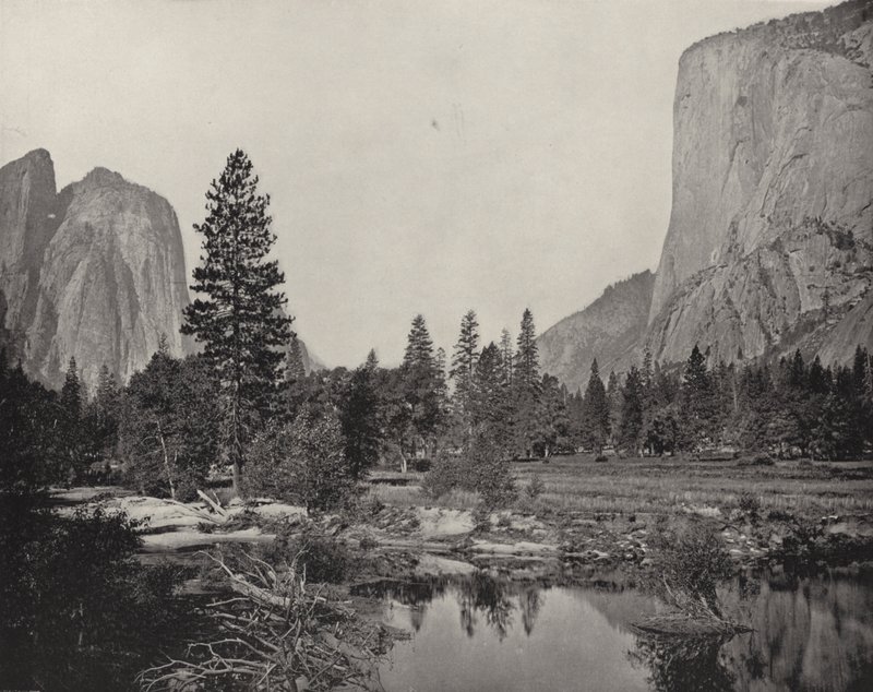 Valle di Yosemite, California (foto in b/n) da American Photographer (after)