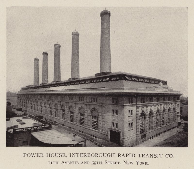Centrale elettrica, Interborough Rapid Transit Co. da American Photographer