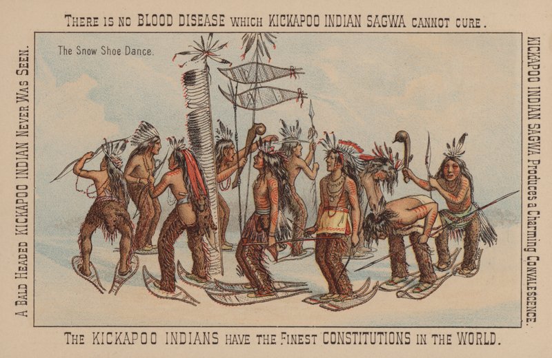 Danza con racchette da neve dei Nativi Americani da American School