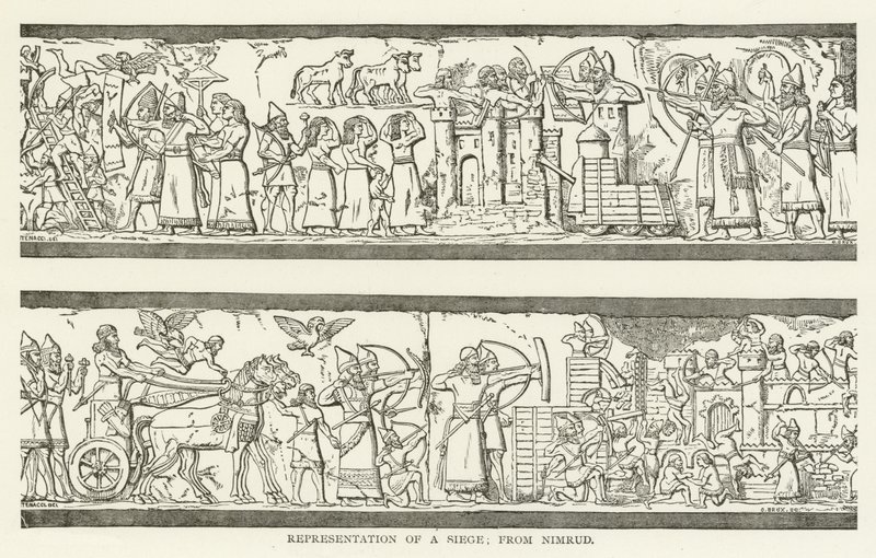 Rappresentazione di un assedio; da Nimrud da American School