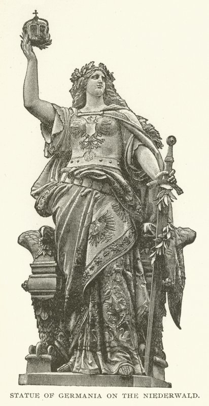 Statua della Germania sul Niederwald da American School