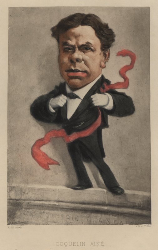 Benoit-Constant Coquelin, attore francese da Andre Gill