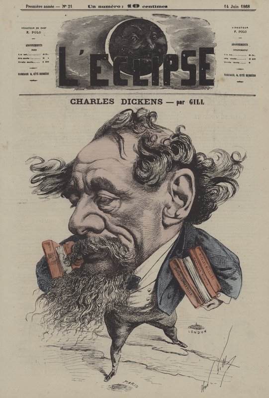 Charles Dickens par Gill da Andre Gill