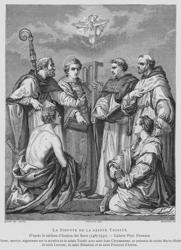 Disputa sulla Trinità da Andrea del (after) Sarto