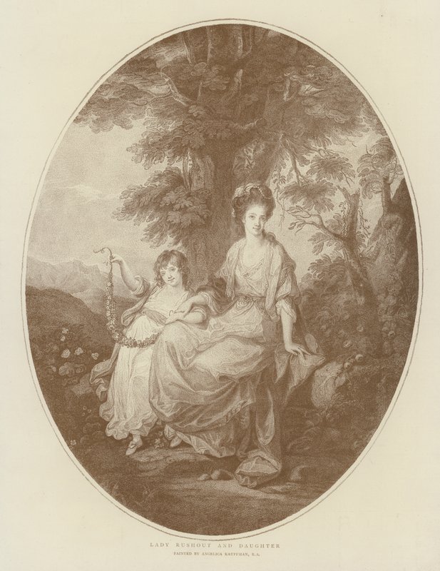 Lady Rushout e figlia da Angelica Kauffmann