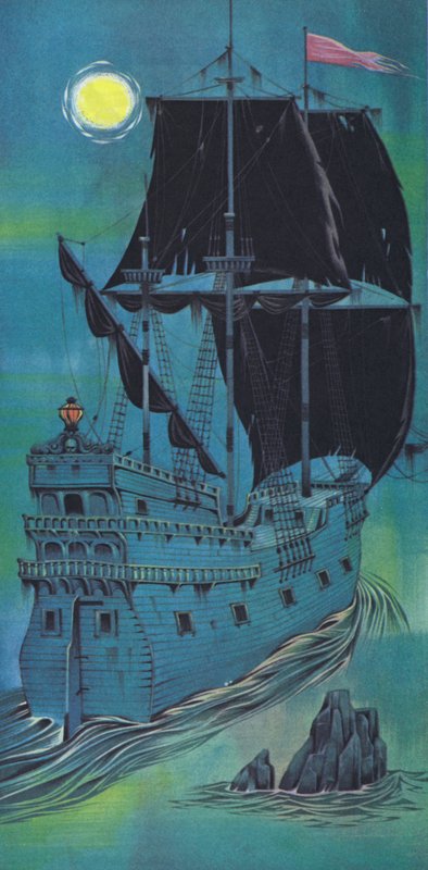 Nave fantasma (litografia a colori) da Angus McBride