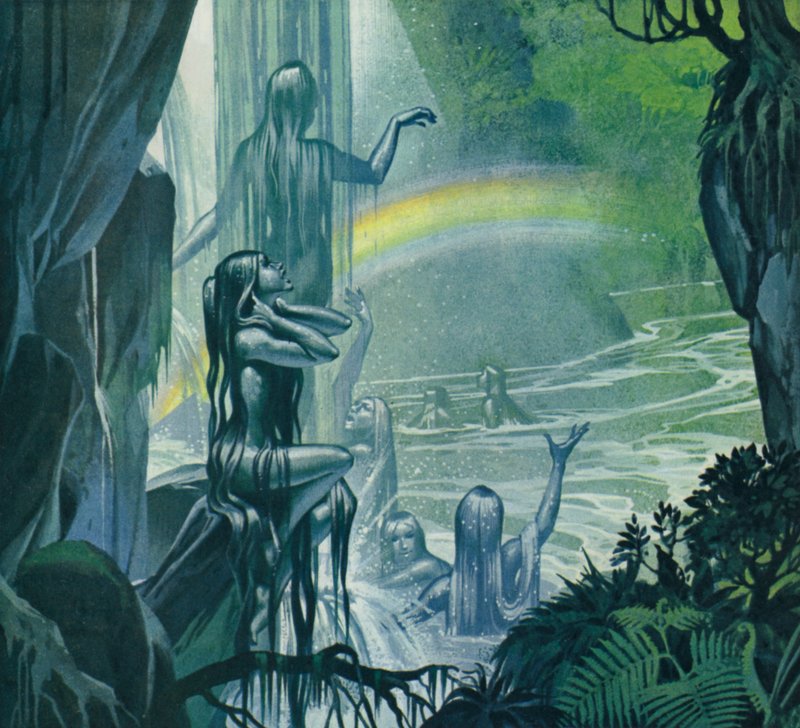 Ninfe (litografia a colori) da Angus McBride
