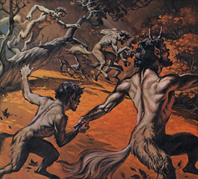 Satiri (litografia a colori) da Angus McBride