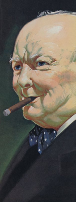 Winston Churchill (litografia a colori) da Angus McBride