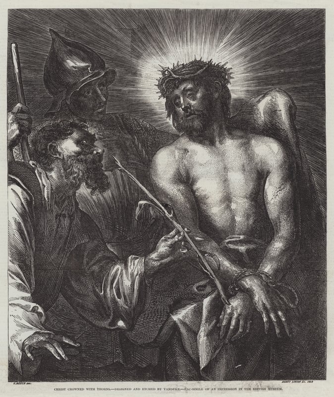 Cristo coronato di spine da Anthony van Dyck