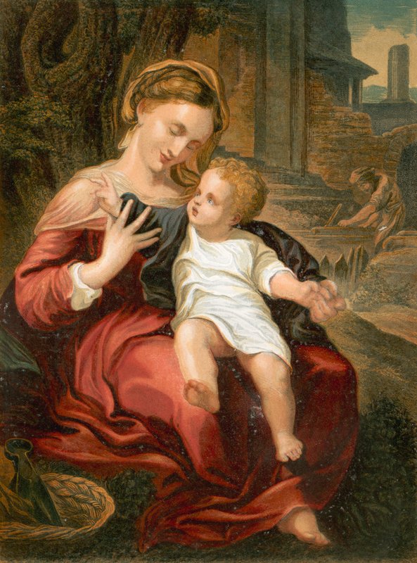 La Sacra Famiglia da Antonio da Correggio