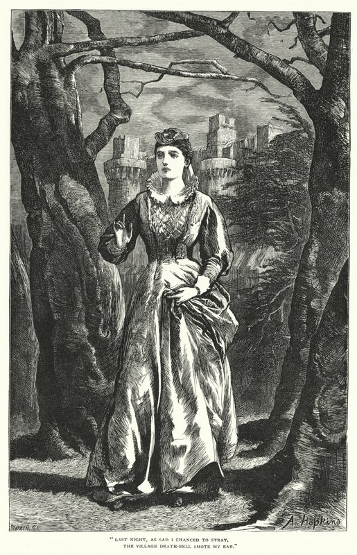 Cumnor Hall (incisione) da Arthur (after) Hopkins