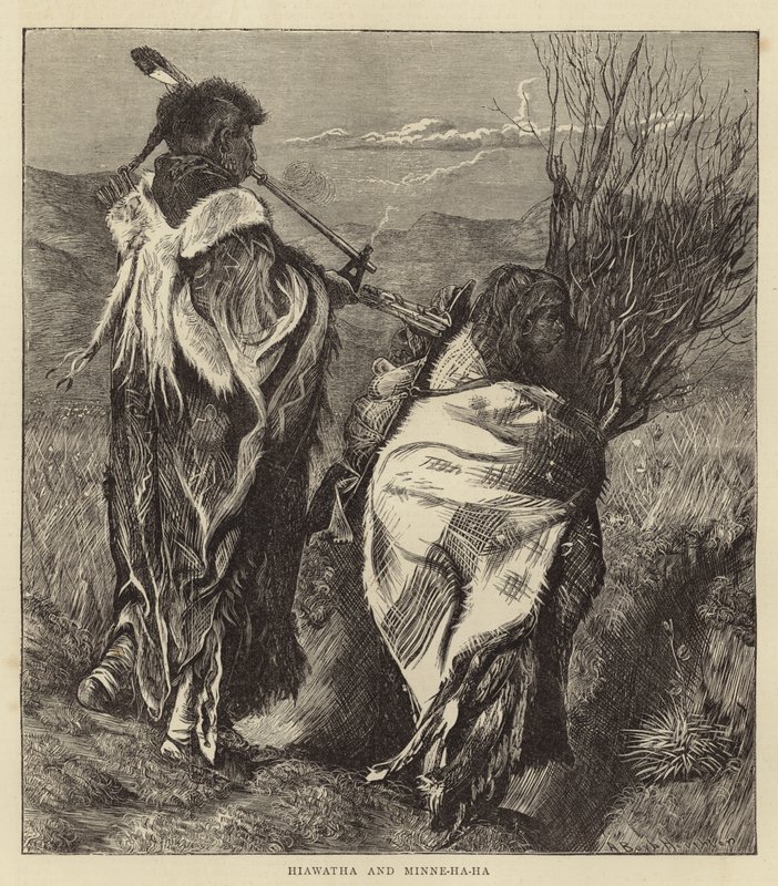 Hiawatha e Minne-Ha-Ha da Arthur Boyd (after) Houghton