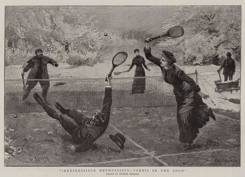 Entusiasti irrefrenabili, tennis sulla neve da Arthur Hopkins