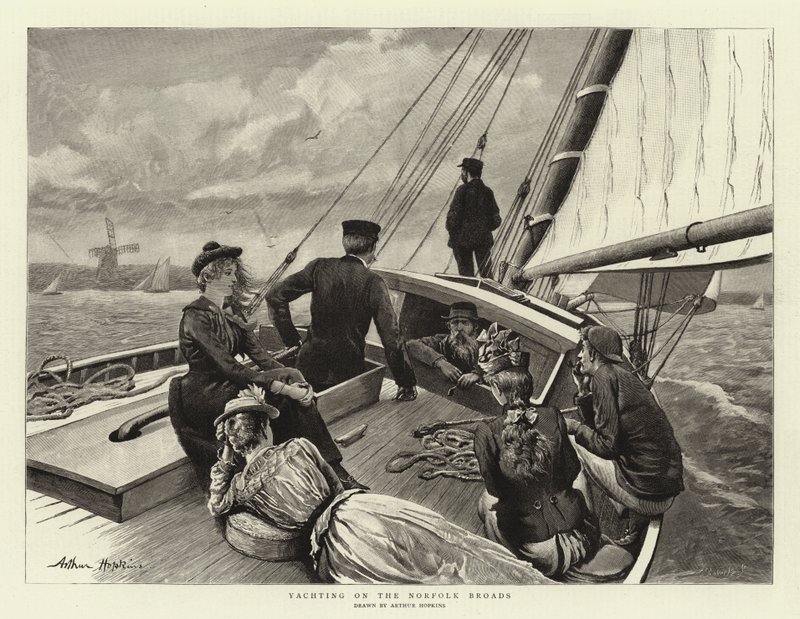 Navigazione sui Norfolk Broads da Arthur Hopkins