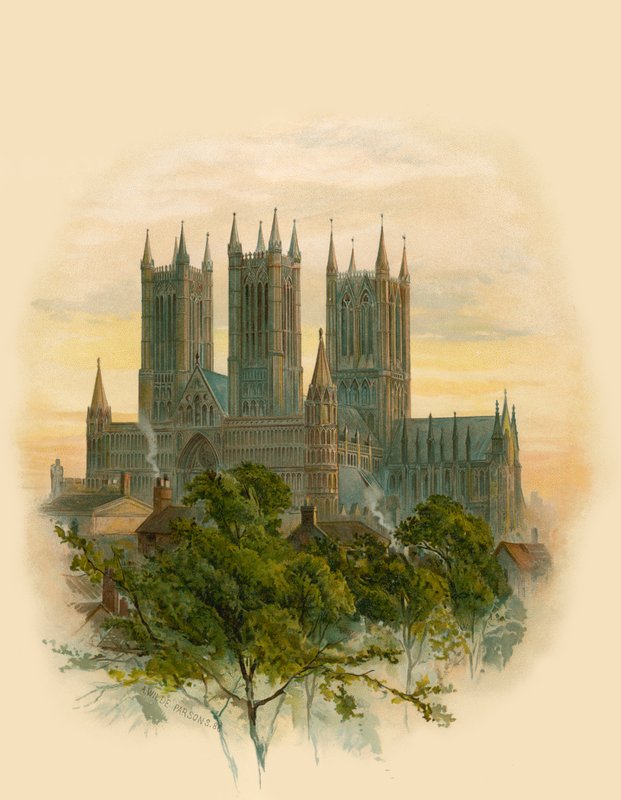 Cattedrale di Lincoln, sud-ovest da Arthur Wilde Parsons