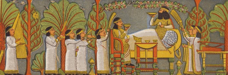 Scena di Banchetto Assiro da Assyrian
