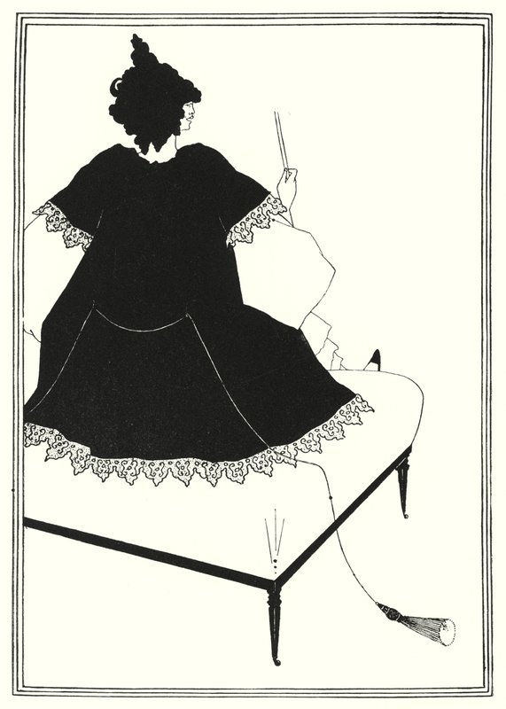 Salomè su Settle da Aubrey Beardsley