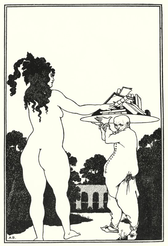 Ex libris di Aubrey Beardsley (incisione) da Aubrey (after) Beardsley