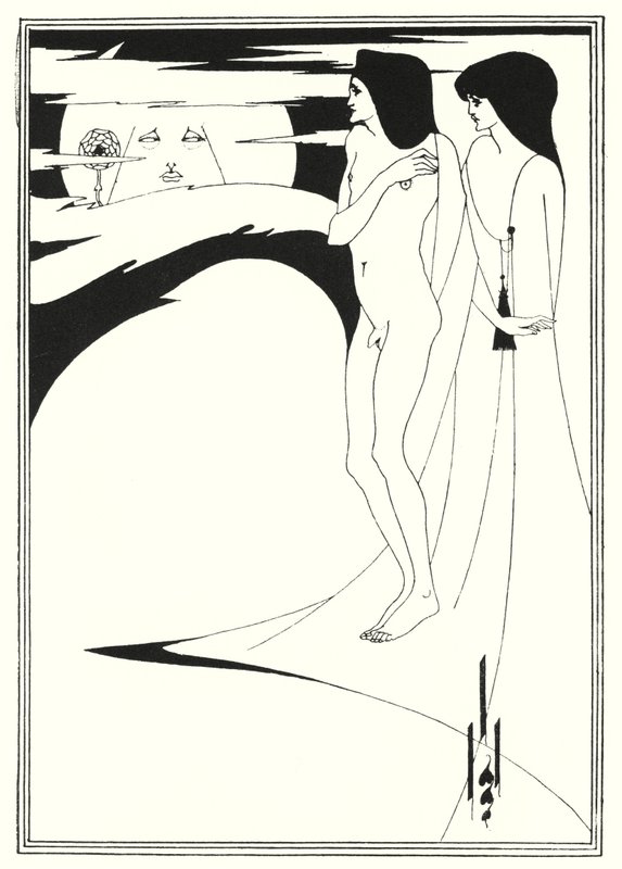 La donna nella luna (incisione) da Aubrey (after) Beardsley