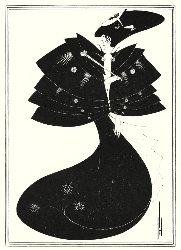 Il mantello nero da Aubrey Beardsley