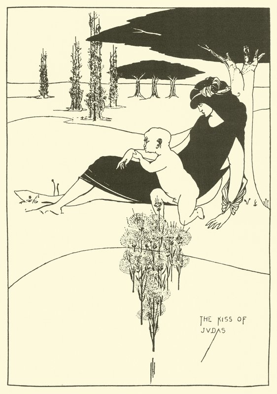 Il bacio di Giuda da Aubrey Beardsley