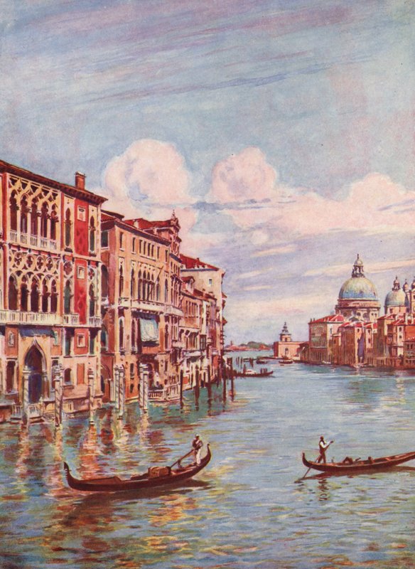 Venezia, Il Canal Grande, Italia da Auguste Gerardin