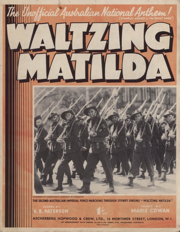 Waltzing Matilda, copertina musicale da Australian Photographer
